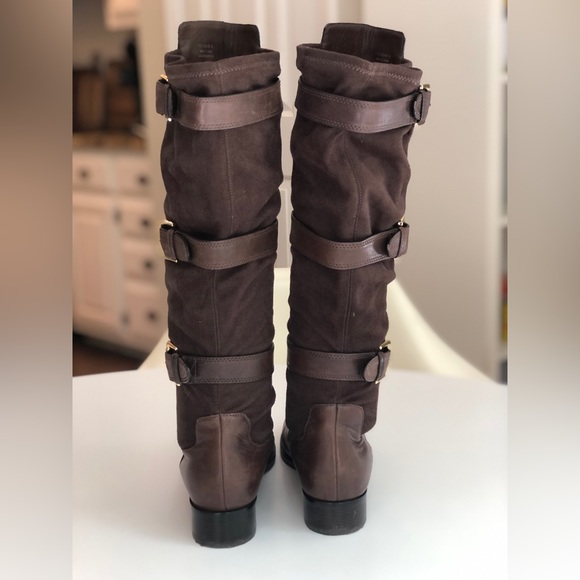 Cole Haan Nike Air Brown Tall Boots Size 8 - Picture 3 of 10